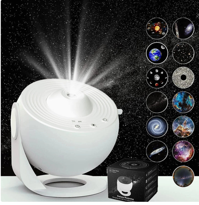 Galaxy Projector Night Light: 360-Degree Rotating Planetarium Lamp for Children's Bedrooms, Ideal for Valentine's Day Gifts and Wedding Decor