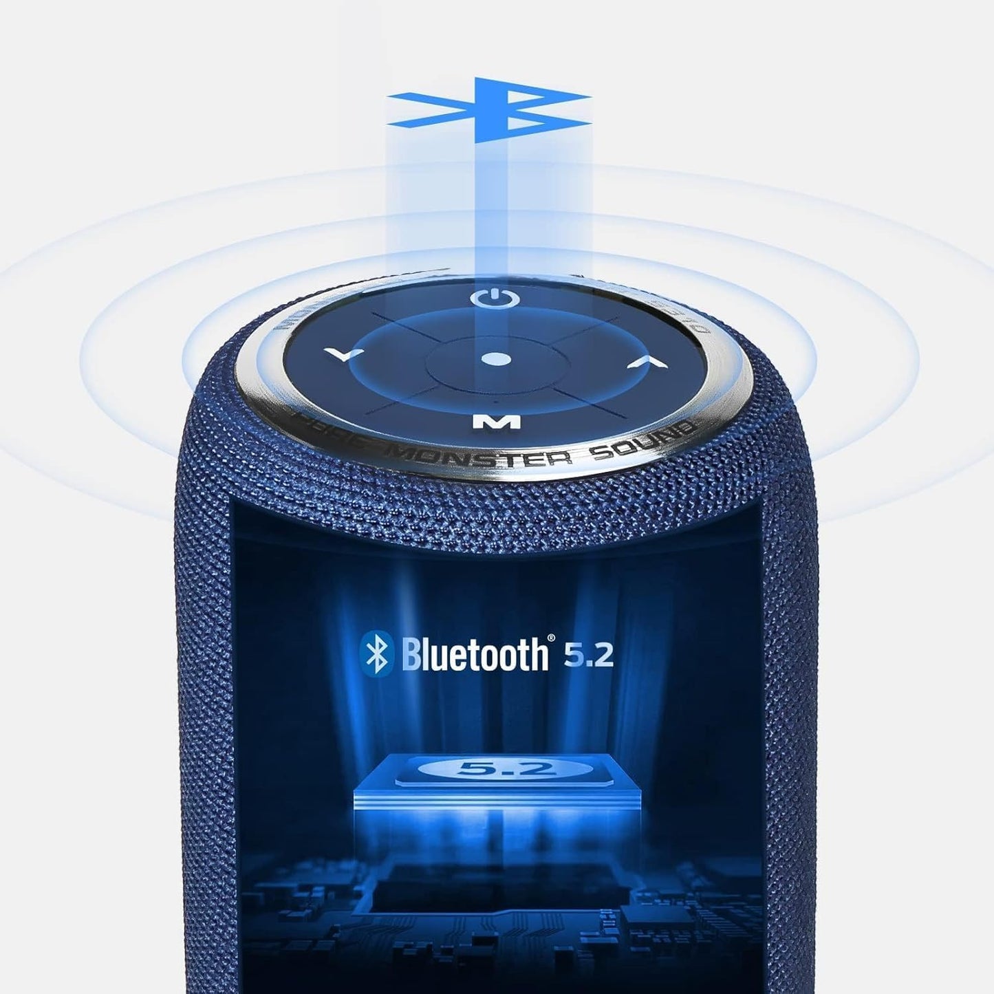 S310 Portable Bluetooth Speaker - 30W True Wireless Stereo, IPX6 Waterproof, Bluetooth 5.2 with Built-In Microphone for Home, Parties, and Outdoor Use