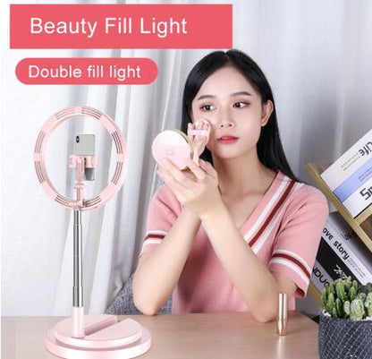 Portable LED Selfie Ring Light for YouTube, Vlogging, and Live Photography