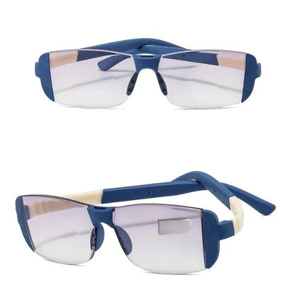 Ultra-Light High-Definition Bifocal Reading Glasses for Presbyopia with Blue Light Protection for Middle-Aged and Elderly Men and Women