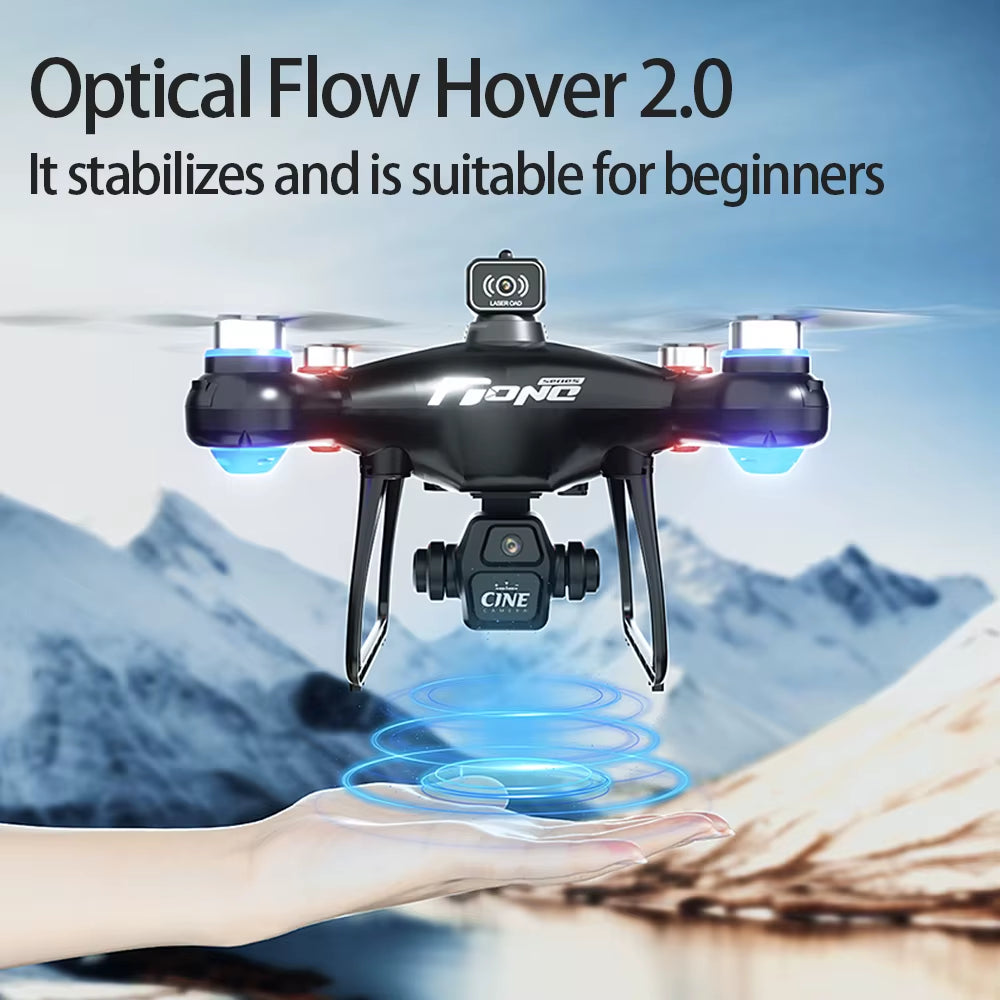E55 Brushless Drone with 8K HD Dual Camera, Aerial Photography, Screen Control, Optical Flow Positioning, and Obstacle Avoidance