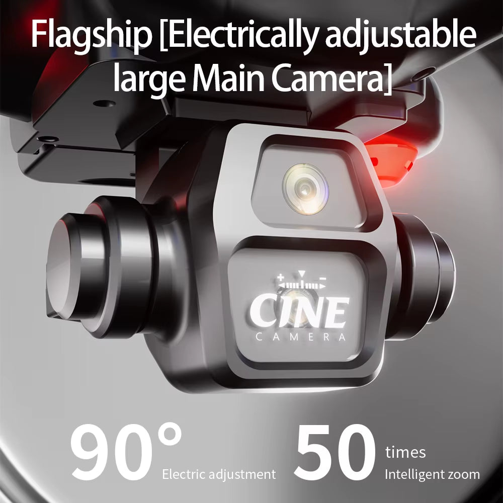 E55 Brushless Drone with 8K HD Dual Camera, Aerial Photography, Screen Control, Optical Flow Positioning, and Obstacle Avoidance