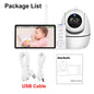5-Inch Wireless Video Baby Monitor with Pan-Tilt Camera, Two-Way Audio, Night Vision, VOX Function, and USB Charging