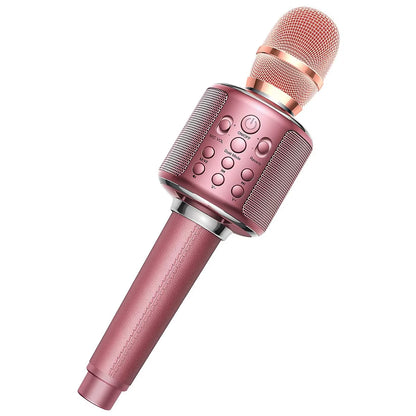 Bluetooth Wireless Karaoke Microphone - Portable Singing Machine with Duet Functionality for Recording, Playback, and Reverb - Ideal Gift for Adults and Children for Home KTV Use