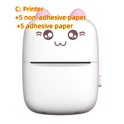 Portable Mini Bluetooth and Wi-Fi Printer for Mobile Photo Printing and Labeling