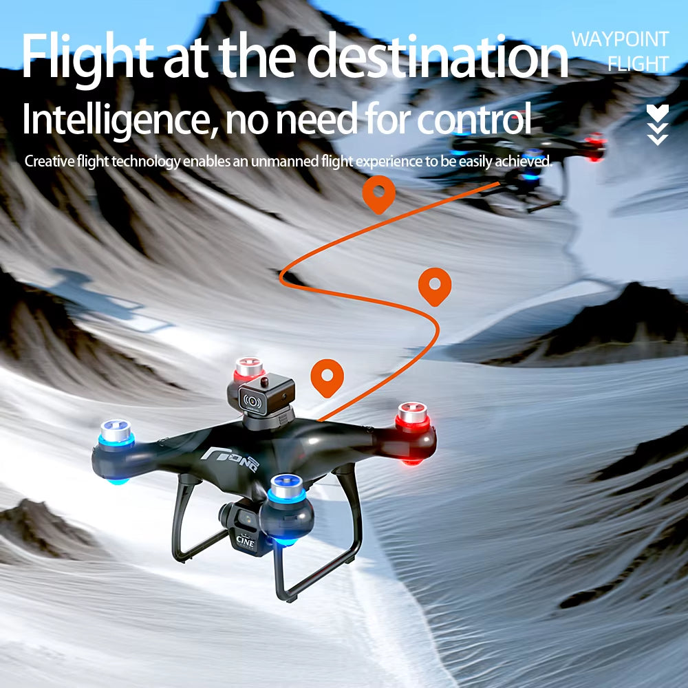 E55 Brushless Drone with 8K HD Dual Camera, Aerial Photography, Screen Control, Optical Flow Positioning, and Obstacle Avoidance