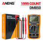 DM850 Professional Digital Multimeter with Automatic 1999 Counts for AC/DC Voltage, Ohm, and Current Measurement