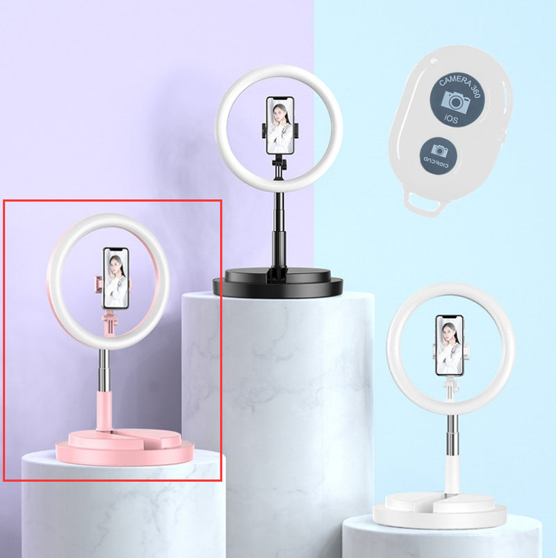 Portable LED Selfie Ring Light for YouTube, Vlogging, and Live Photography