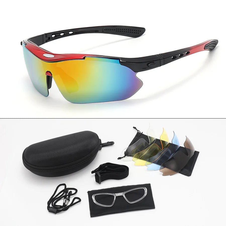Polarized Cycling Glasses for Men and Women, Stylish Windproof and Dustproof Goggles for Outdoor Sports and Mountain Biking