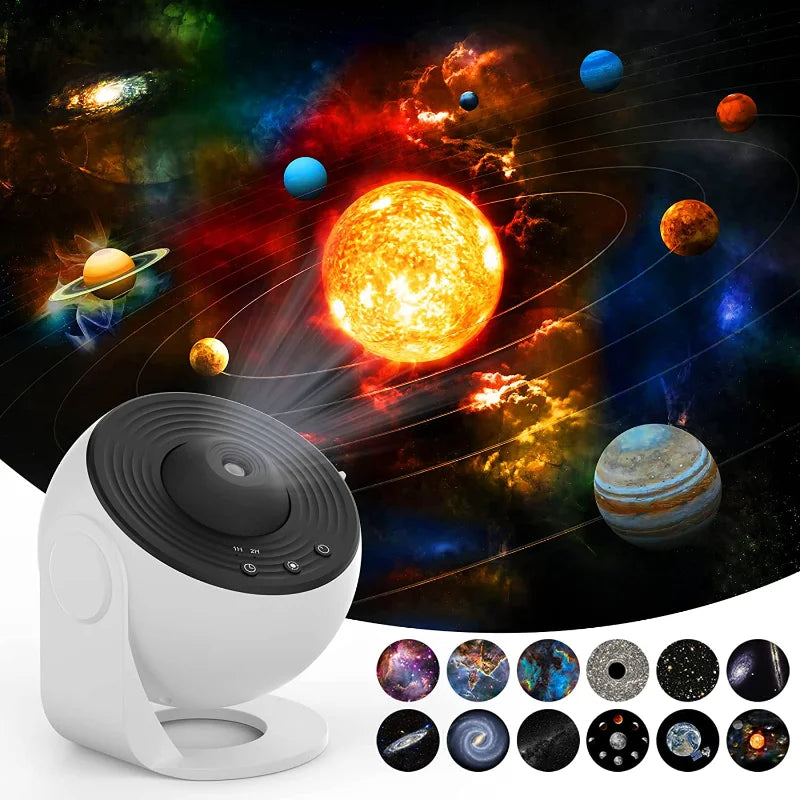 Galaxy Projector Night Light: 360-Degree Rotating Planetarium Lamp for Children's Bedrooms, Ideal for Valentine's Day Gifts and Wedding Decor