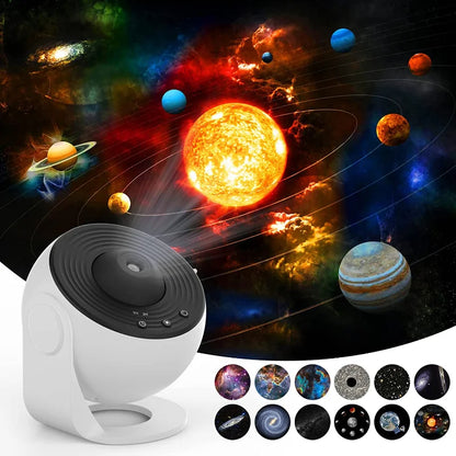 Galaxy Projector Night Light: 360-Degree Rotating Planetarium Lamp for Children's Bedrooms, Ideal for Valentine's Day Gifts and Wedding Decor