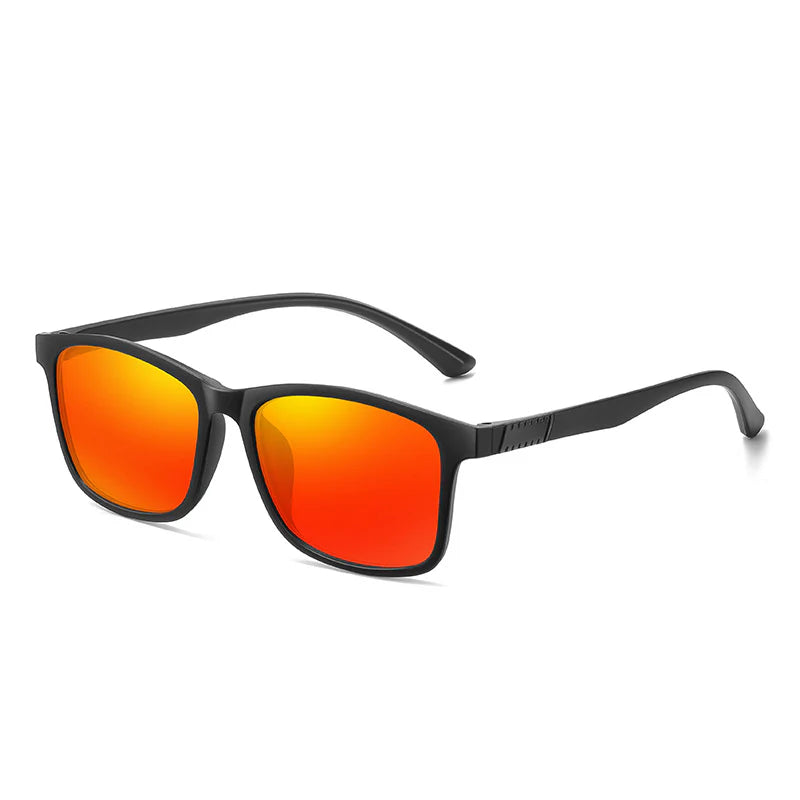 Cross-Border Polarized Sports Sunglasses for Men, Trendy Square Frame, Dust-Proof Design for Cycling