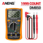 DM850 Professional Digital Multimeter with Automatic 1999 Counts for AC/DC Voltage, Ohm, and Current Measurement