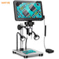 7-Inch Digital Microscope with 1200X Zoom and 12MP HD Camera for Soldering and Phone Repair Applications