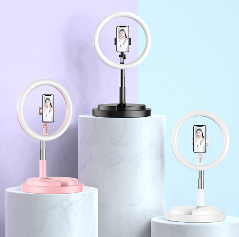 Portable LED Selfie Ring Light for YouTube, Vlogging, and Live Photography