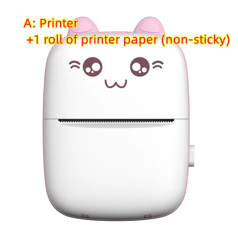 Portable Mini Bluetooth and Wi-Fi Printer for Mobile Photo Printing and Labeling