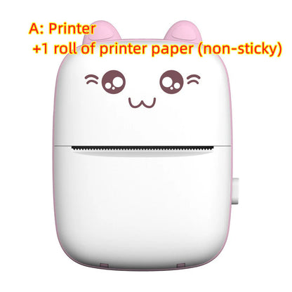 Portable Mini Bluetooth and Wi-Fi Printer for Mobile Photo Printing and Labeling