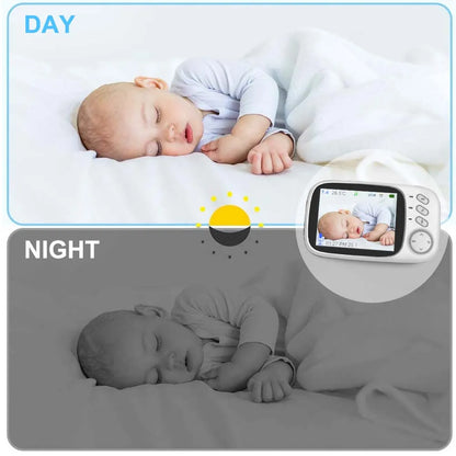 3.5-Inch Video Baby Monitor with Night Vision, 2.4G Two-Way Audio, and Temperature Monitoring
