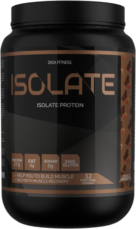 DIOA Fitness Whey Protein Isolate 1kg - 32 Servings (Chocolate Hazelnut)