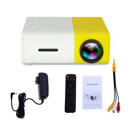 YG300 Pro Mini Projector - Portable LED Beamer with 1080P Full HD Support, HDMI, USB, and Audio Output