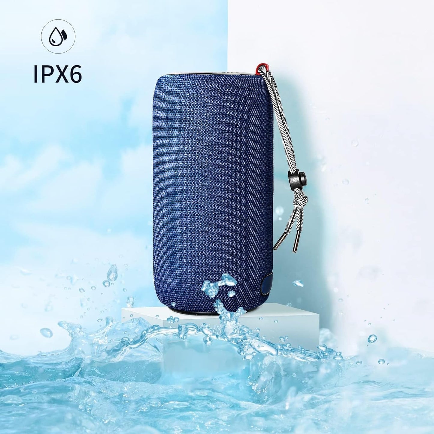 S310 Portable Bluetooth Speaker - 30W True Wireless Stereo, IPX6 Waterproof, Bluetooth 5.2 with Built-In Microphone for Home, Parties, and Outdoor Use