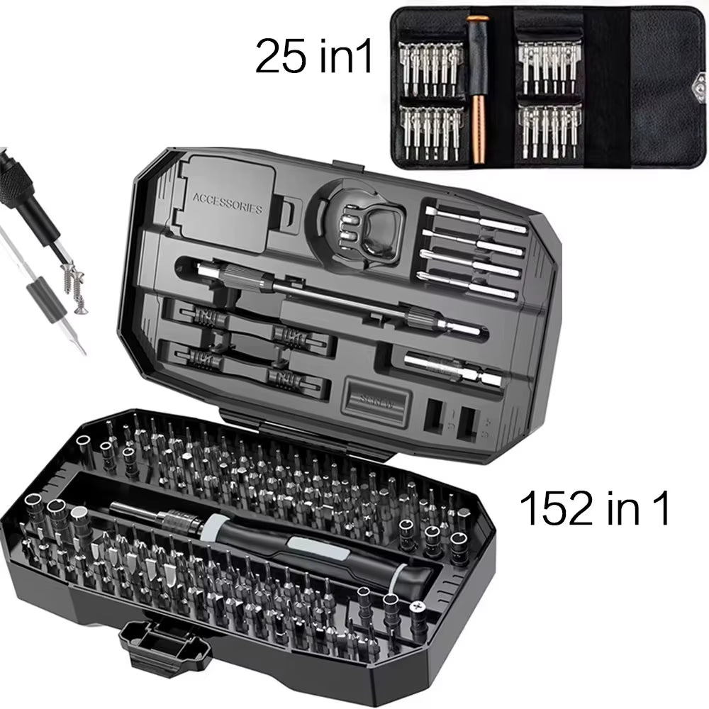 Professional Precision Screwdriver Set for Laptop Repair - 25 in 1 Tool Kit with T5 and T6 Torx Screwdrivers