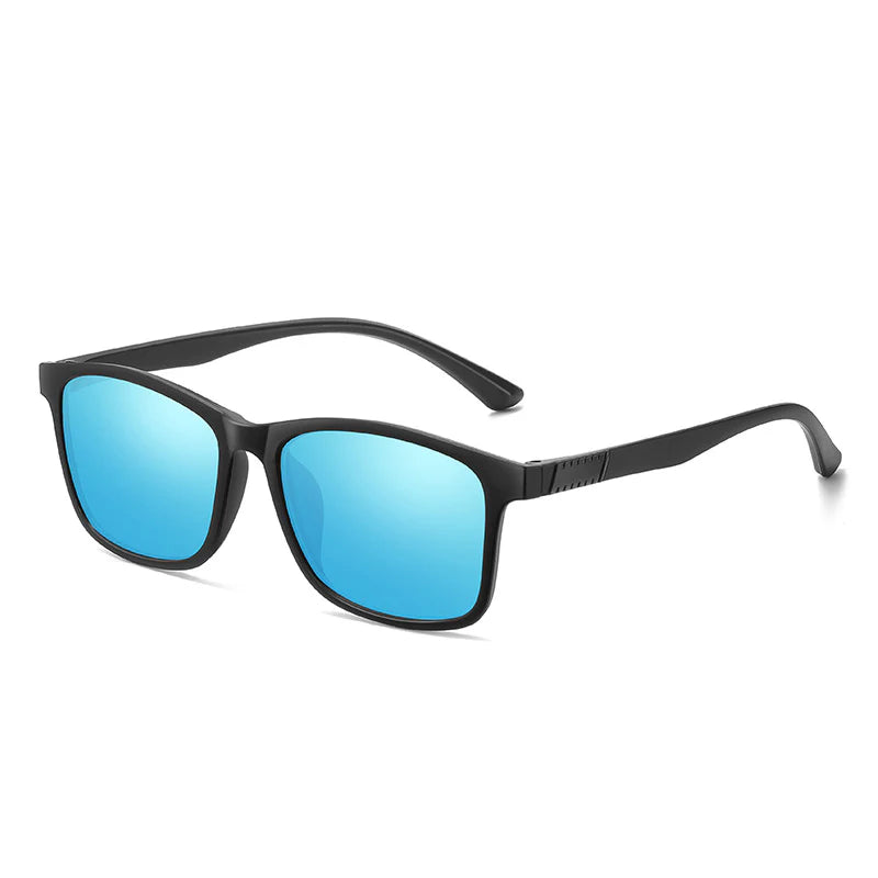 Cross-Border Polarized Sports Sunglasses for Men, Trendy Square Frame, Dust-Proof Design for Cycling