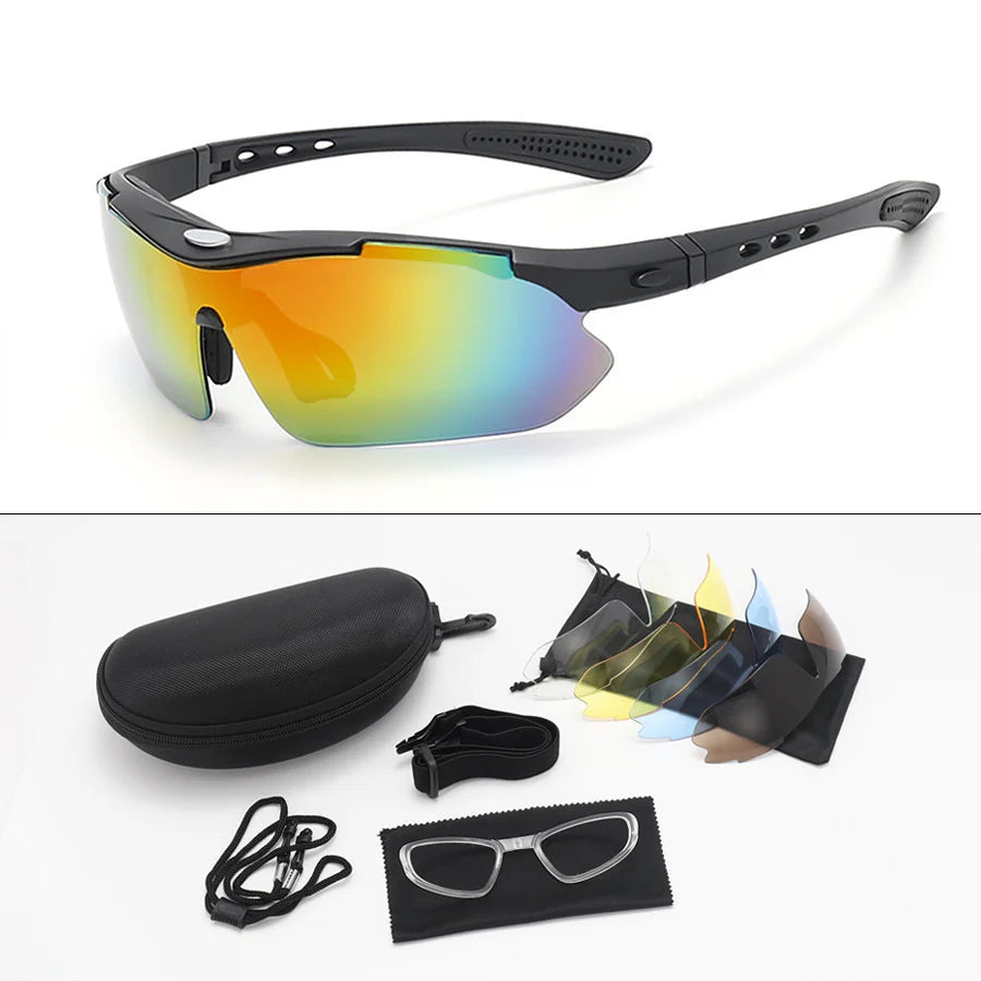 Polarized Cycling Glasses for Men and Women, Stylish Windproof and Dustproof Goggles for Outdoor Sports and Mountain Biking