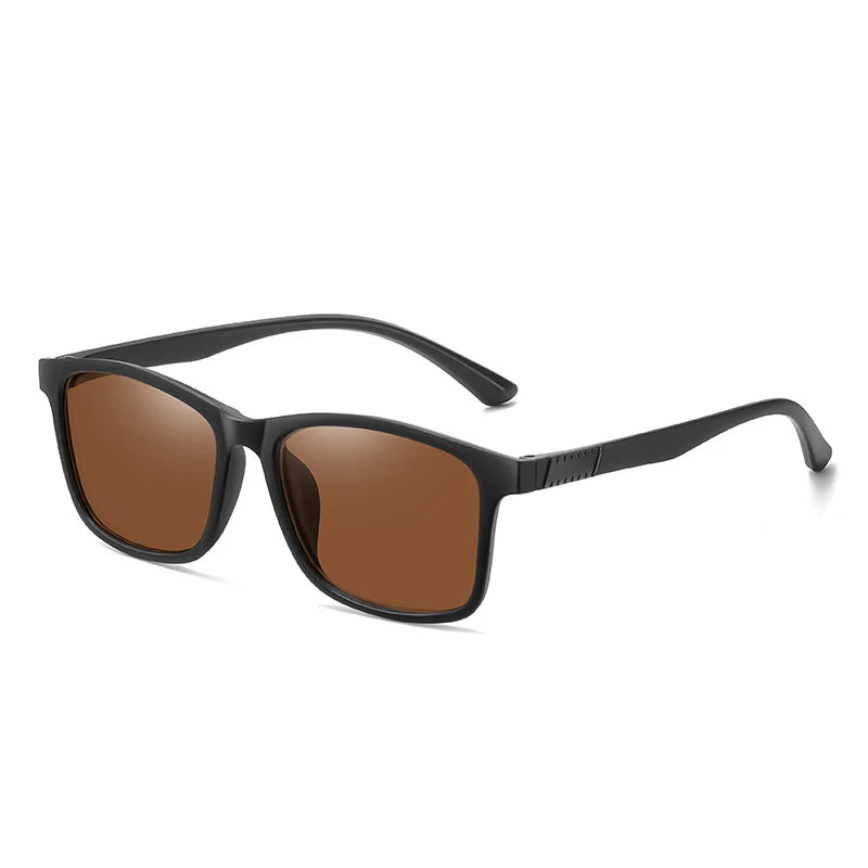 Cross-Border Polarized Sports Sunglasses for Men, Trendy Square Frame, Dust-Proof Design for Cycling