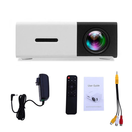 YG300 Pro Mini Projector - Portable LED Beamer with 1080P Full HD Support, HDMI, USB, and Audio Output