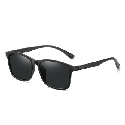 Cross-Border Polarized Sports Sunglasses for Men, Trendy Square Frame, Dust-Proof Design for Cycling