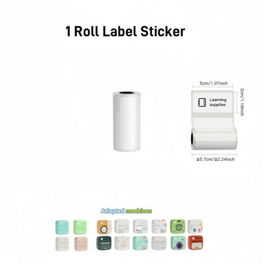 B3 Wireless Bluetooth Portable Mini Printer - Inkless Sticker Maker for Office, School, and Kitchen Use