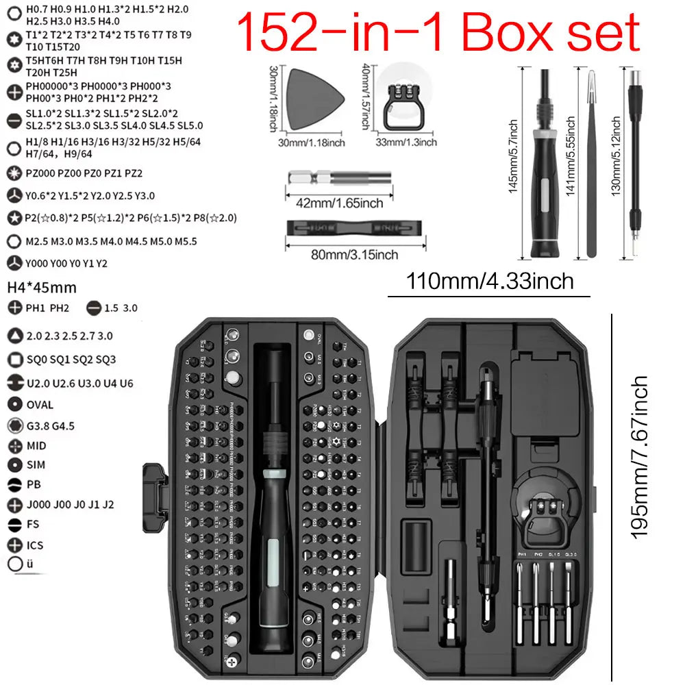 Professional Precision Screwdriver Set for Laptop Repair - 25 in 1 Tool Kit with T5 and T6 Torx Screwdrivers