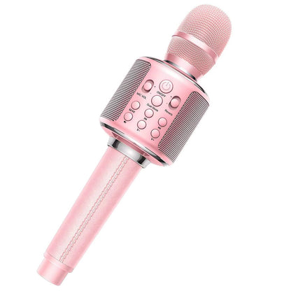 Bluetooth Wireless Karaoke Microphone - Portable Singing Machine with Duet Functionality for Recording, Playback, and Reverb - Ideal Gift for Adults and Children for Home KTV Use