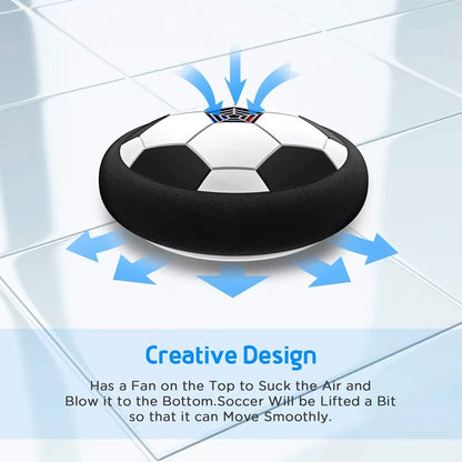 Electric Hover Soccer Ball for Kids - LED Light and Music Floating Football for Outdoor Play
