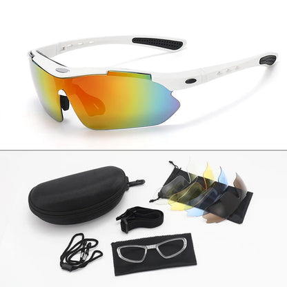 Polarized Cycling Glasses for Men and Women, Stylish Windproof and Dustproof Goggles for Outdoor Sports and Mountain Biking