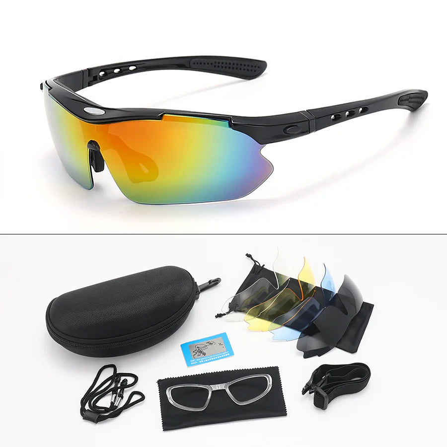Polarized Cycling Glasses for Men and Women, Stylish Windproof and Dustproof Goggles for Outdoor Sports and Mountain Biking