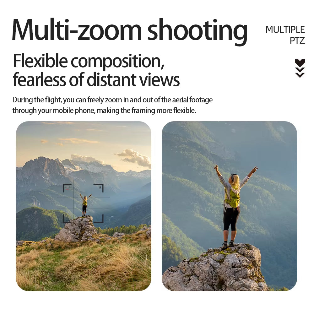 E55 Brushless Drone with 8K HD Dual Camera, Aerial Photography, Screen Control, Optical Flow Positioning, and Obstacle Avoidance