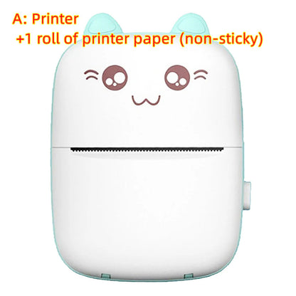 Portable Mini Bluetooth and Wi-Fi Printer for Mobile Photo Printing and Labeling