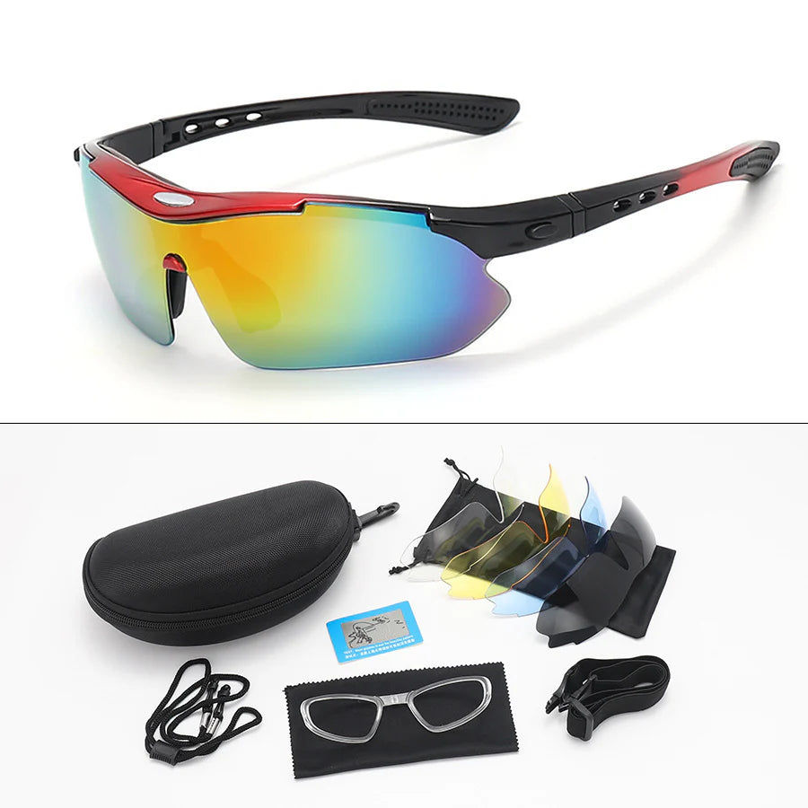 Polarized Cycling Glasses for Men and Women, Stylish Windproof and Dustproof Goggles for Outdoor Sports and Mountain Biking